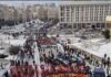 Прийшли у гості до Зеленського: прихильники Порошенка провели мітинг біля Офісу президента (відео)