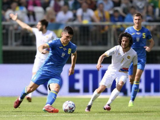 Україна в&nbsp;прощальному поєдинку П'ятова розгромила у&nbsp;Лодзі Вірменію: відеоогляд матчу Ліги націй