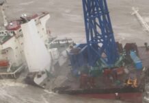 Удалось спасти троих: у берегов Гонконга тайфун разломал пополам судно с 30 членами экипажа