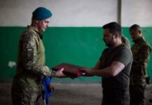 Зеленский наградил орденом «Золотая Звезда» замкомандира батальона одесской бригады