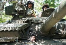 Карта боевых действий в Украине 25 августа