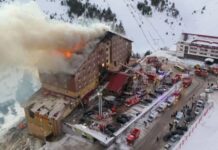 Трагедия в турецком горнолыжном отеле: 76 погибших при пожаре