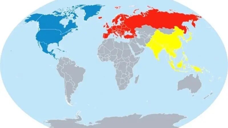 З галузі фантастики? ЗМІ показали, як виглядав би розділ світу «на трьох» — між Трампом, Сі та путіним (карта)