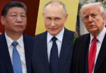 З галузі фантастики? ЗМІ показали, як виглядав би розділ світу «на трьох» — між Трампом, Сі та путіним (карта)