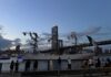 Мексиканское учебное судно столкнулось с Бруклинским мостом
