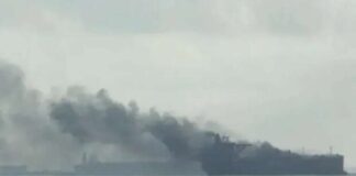 В Черном море в Одесской области горело судно: подробности от ВМС ВС Украины