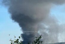 Ільський НПЗ знову горить у Краснодарському краї після атаки безпілотників (відео)